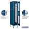 Salsbury Industries 1 Tier Vented Locker, 12"Wx66"Hx18"D, 1 Door, Blue, Unassembled 71158BL-U - alternate 2